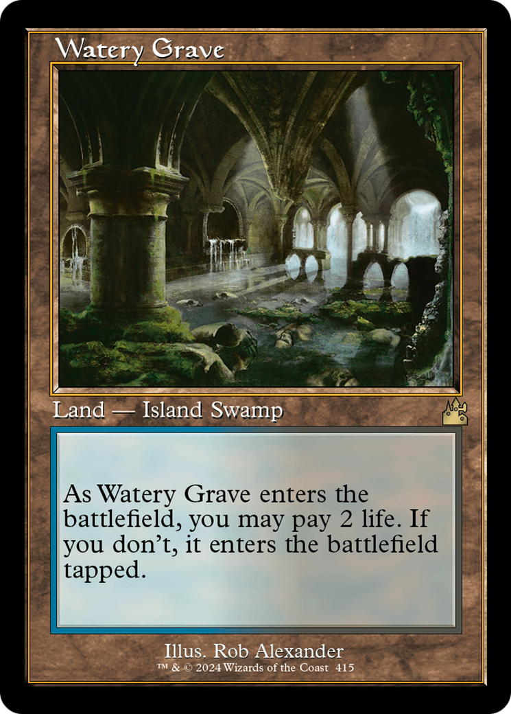 Watery Grave (Retro) [Ravnica Remastered] | Pegasus Games WI