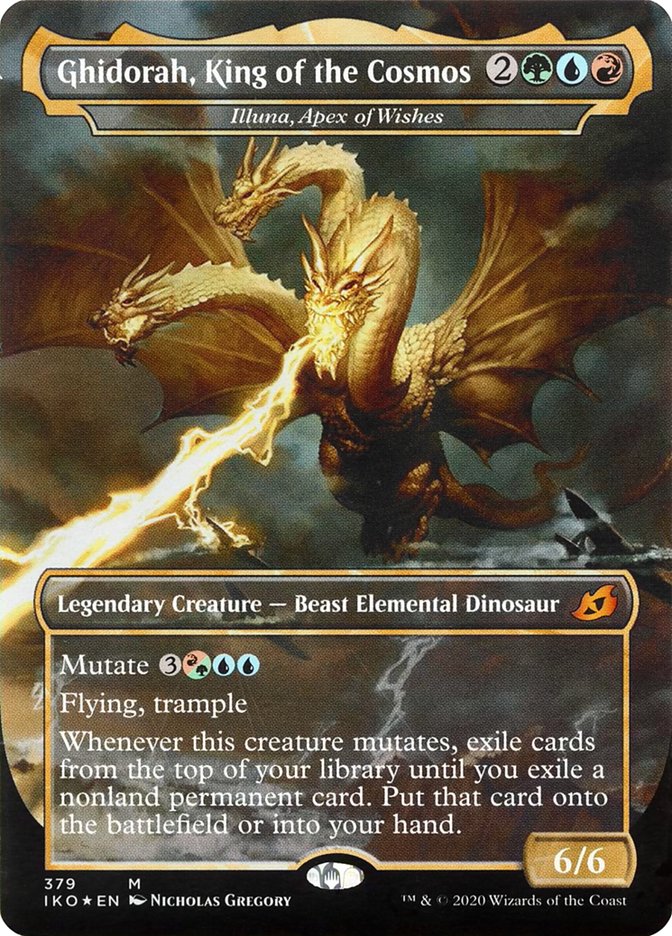 Illuna, Apex of Wishes - Ghidorah, King of the Cosmos (Godzilla Series) [Ikoria: Lair of Behemoths] | Pegasus Games WI