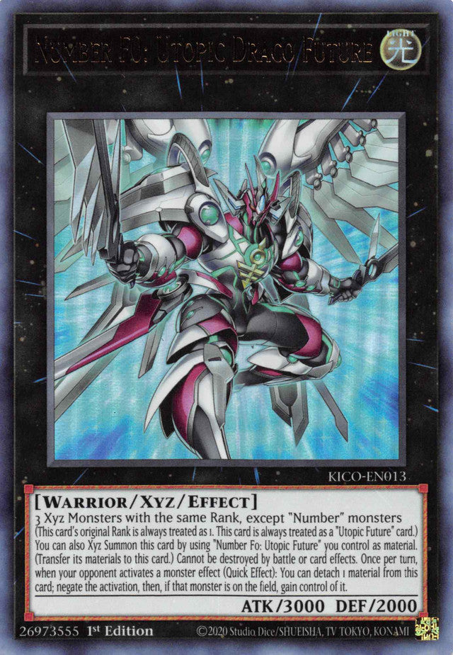 Number F0: Utopic Draco Future (Ultra Rare) [KICO-EN013] Ultra Rare | Pegasus Games WI