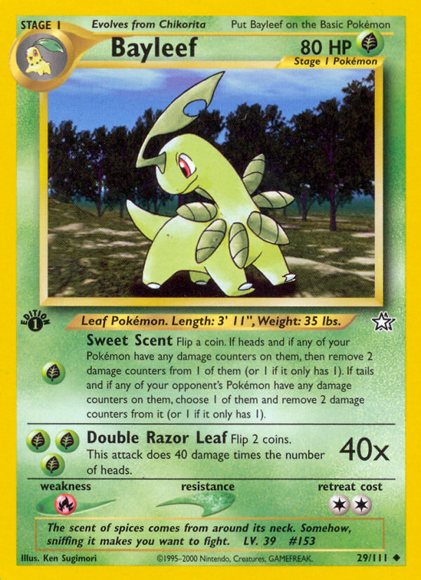 Bayleef (29/111) [Neo Genesis 1st Edition] | Pegasus Games WI