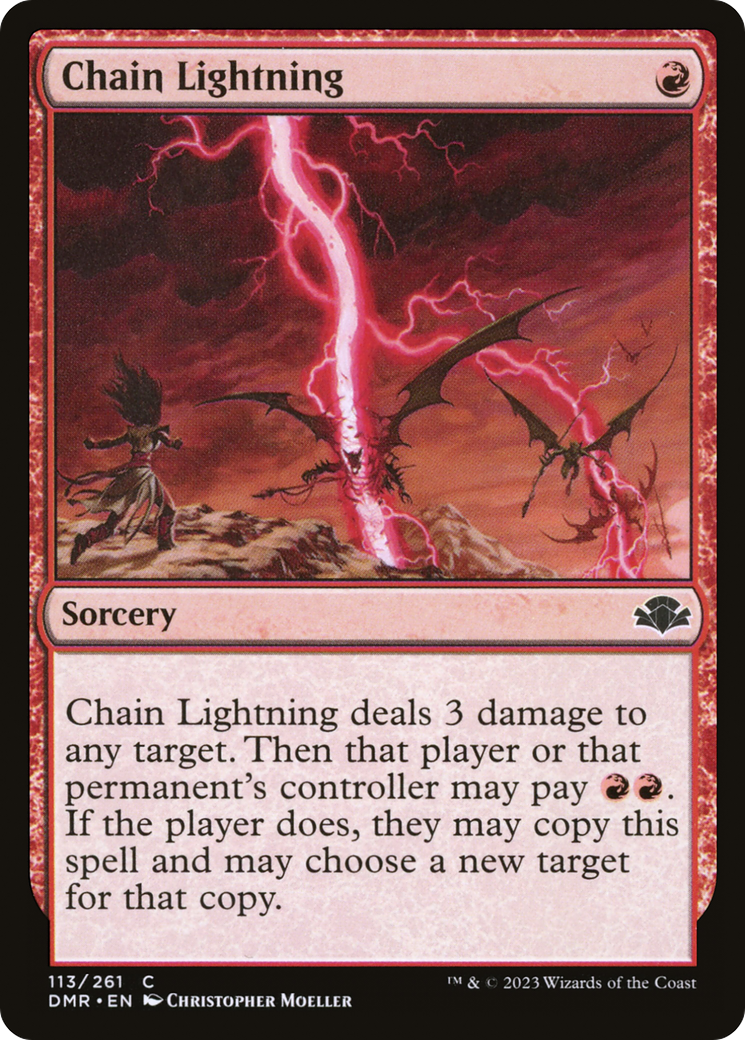 Chain Lightning [Dominaria Remastered] | Pegasus Games WI