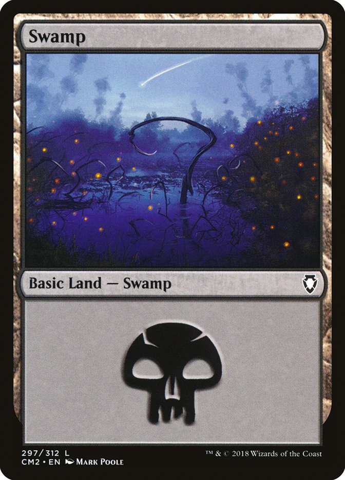 Swamp (297) [Commander Anthology Volume II] | Pegasus Games WI