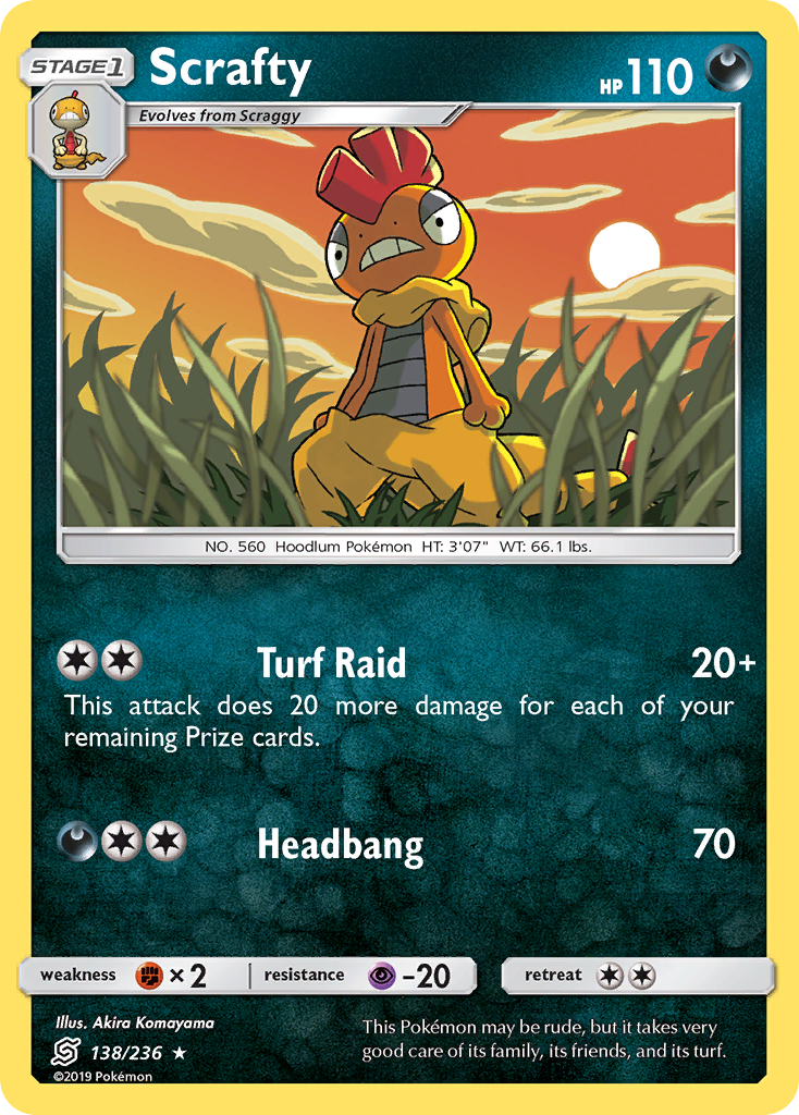 Scrafty (138/236) [Sun & Moon: Unified Minds] | Pegasus Games WI