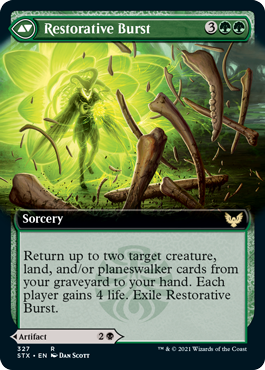 Pestilent Cauldron // Restorative Burst (Extended Art) [Strixhaven: School of Mages] | Pegasus Games WI