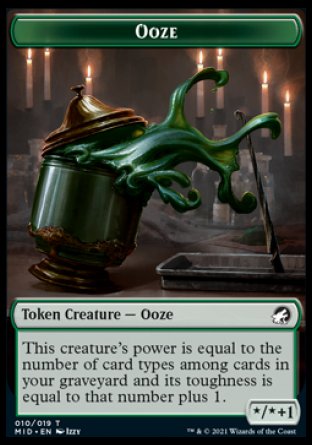 Clue // Ooze Double-Sided Token [Innistrad: Midnight Hunt Tokens] | Pegasus Games WI
