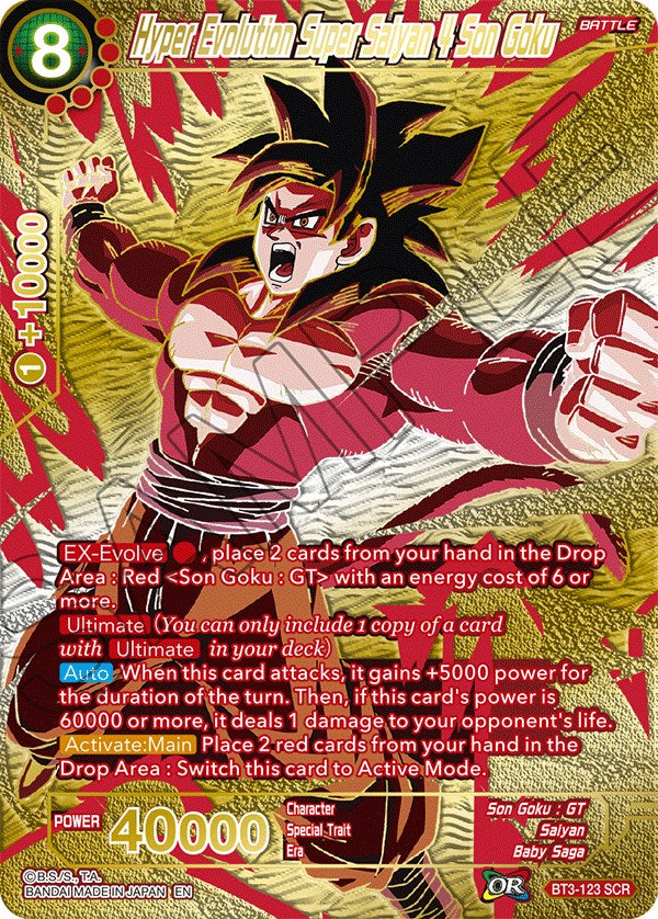 Hyper Evolution Super Saiyan 4 Son Goku (Premium Edition) (BT3-123) [5th Anniversary Set] | Pegasus Games WI