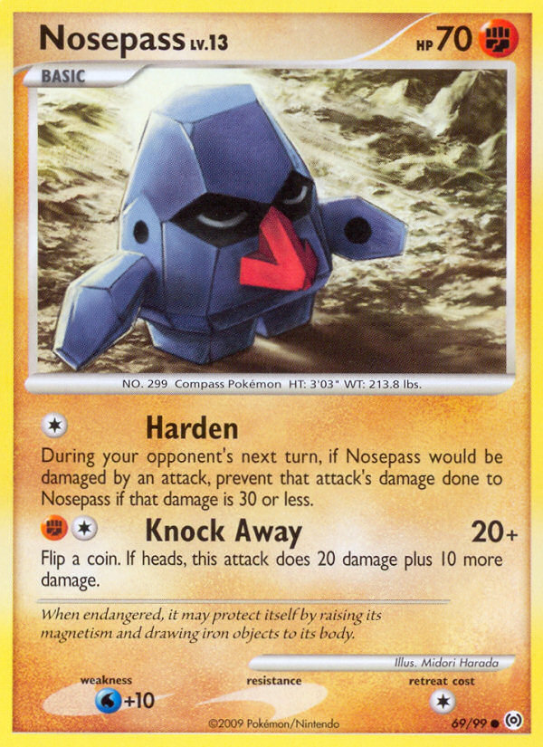 Nosepass (69/99) [Platinum: Arceus] | Pegasus Games WI