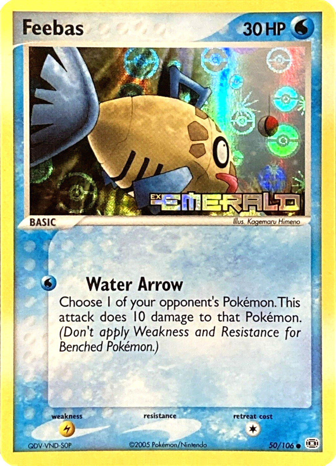 Feebas (50/106) (Stamped) [EX: Emerald] | Pegasus Games WI