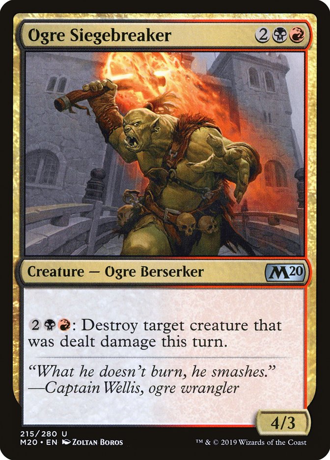 Ogre Siegebreaker [Core Set 2020] | Pegasus Games WI