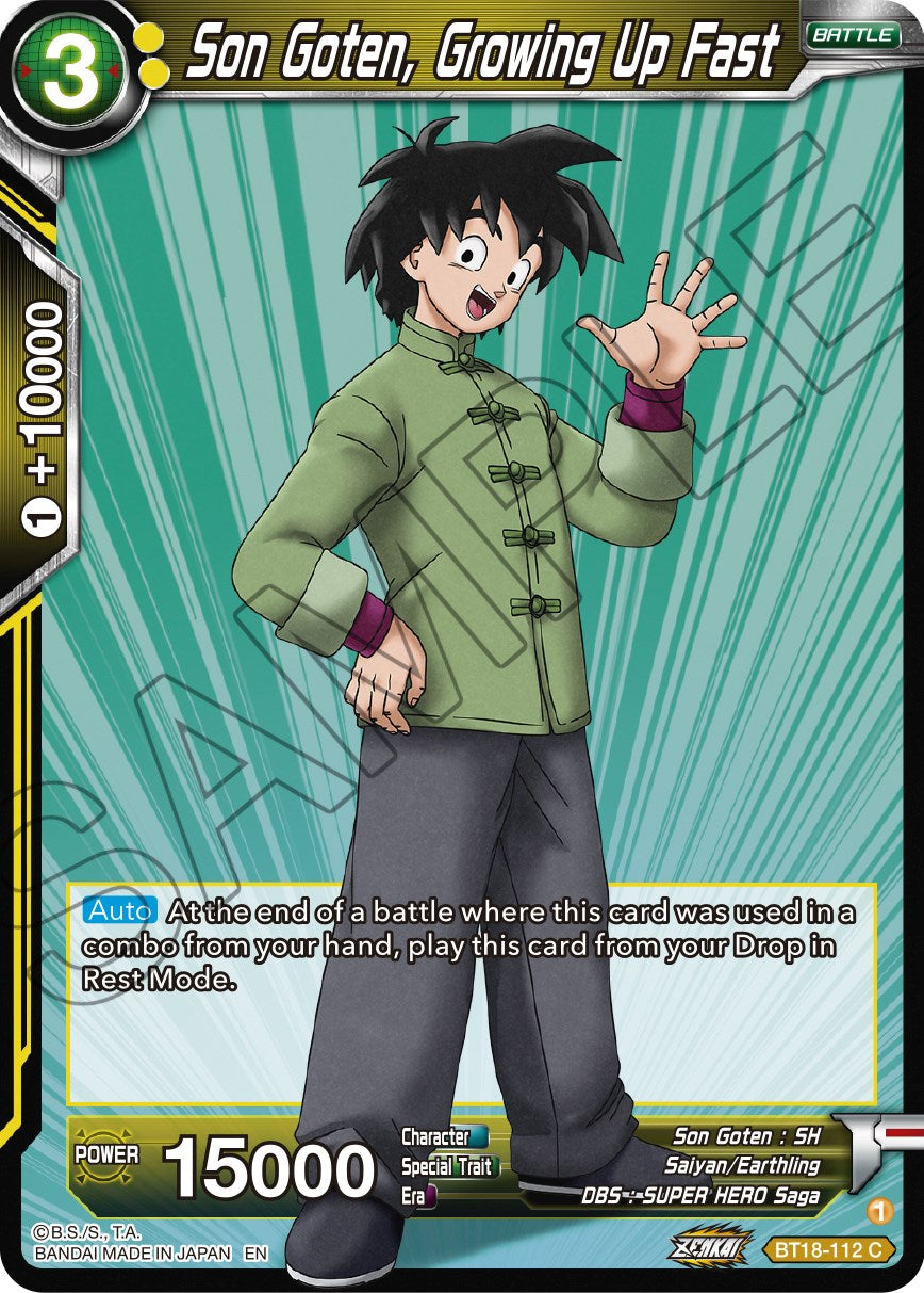 Son Goten, Growing Up Fast (BT18-112) [Dawn of the Z-Legends] | Pegasus Games WI