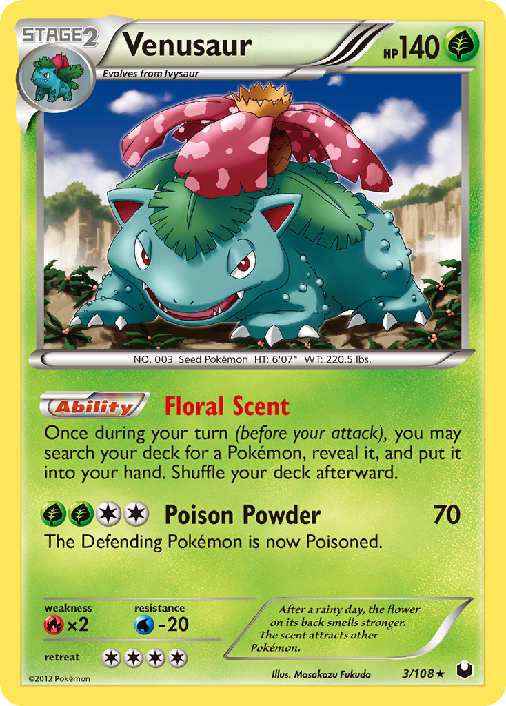 Venusaur (3/108) [Black & White: Dark Explorers] | Pegasus Games WI