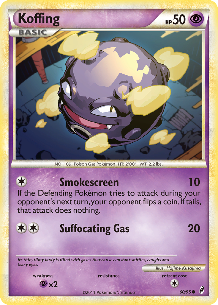Koffing (60/95) [HeartGold & SoulSilver: Call of Legends] | Pegasus Games WI