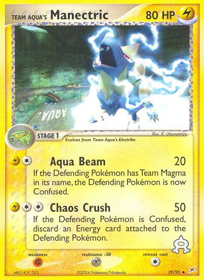 Team Aqua's Manectric (29/95) [EX: Team Magma vs Team Aqua] | Pegasus Games WI