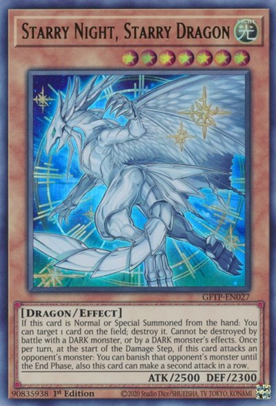 Starry Night, Starry Dragon [GFTP-EN027] Ultra rare | Pegasus Games WI