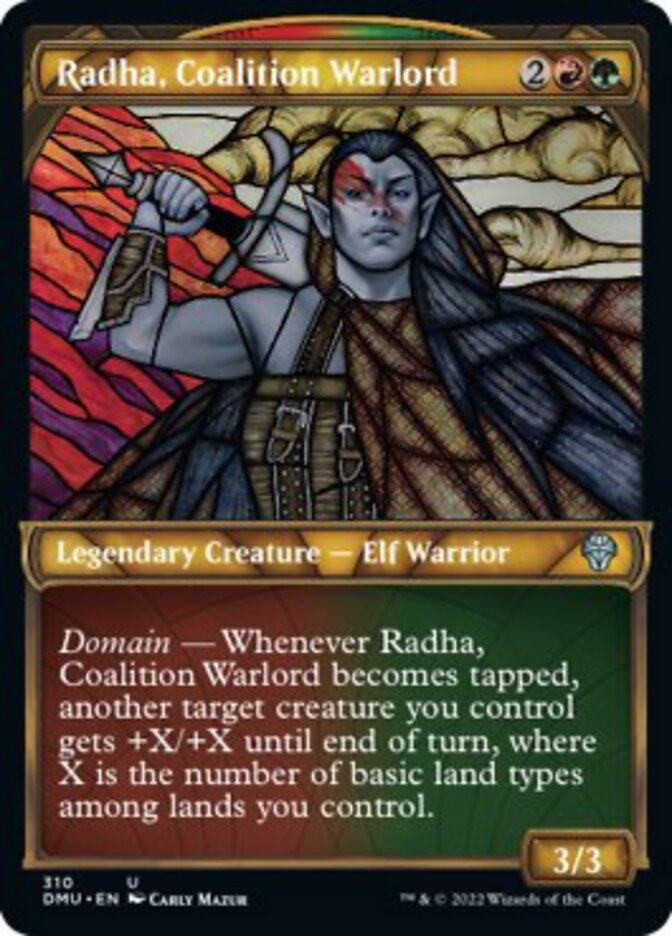 Radha, Coalition Warlord (Showcase) [Dominaria United] | Pegasus Games WI