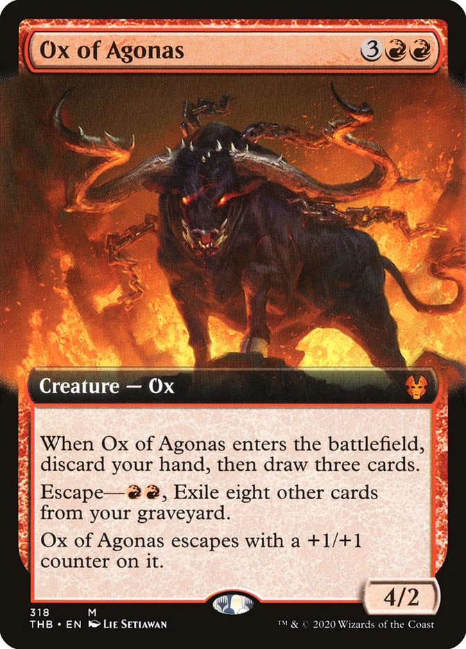 Ox of Agonas (Extended Art) [Theros Beyond Death] | Pegasus Games WI