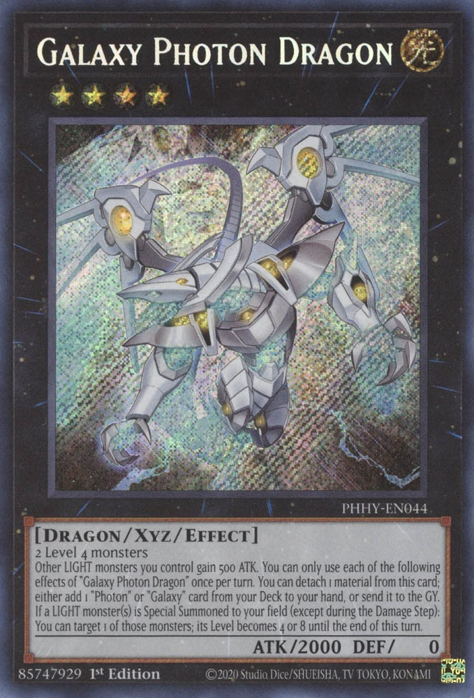 Galaxy Photon Dragon [PHHY-EN044] Secret Rare | Pegasus Games WI