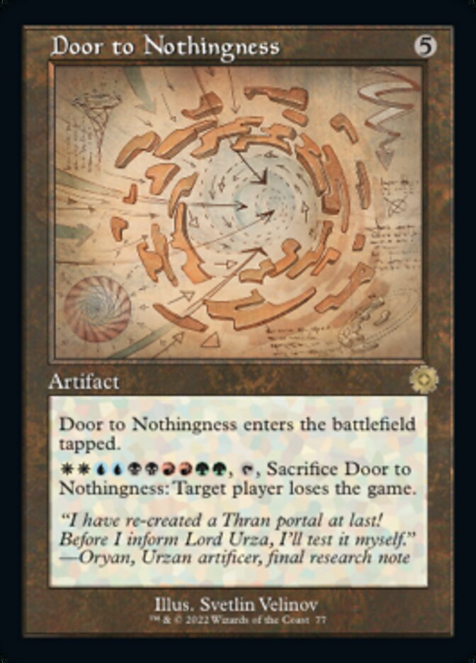 Door to Nothingness (Retro Schematic) [The Brothers' War Retro Artifacts] | Pegasus Games WI