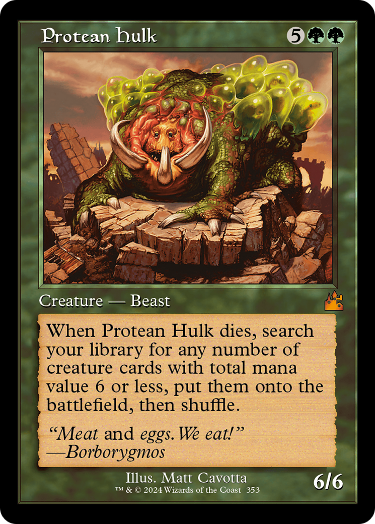 Protean Hulk (Retro Frame) [Ravnica Remastered] | Pegasus Games WI