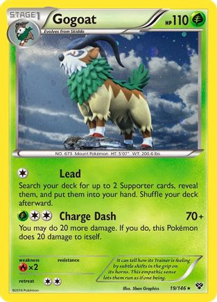 Gogoat (19/146) (Cosmos Holo) [XY: Base Set] | Pegasus Games WI