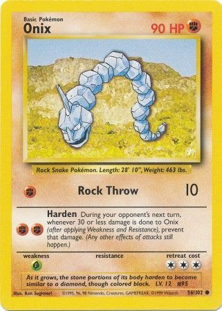 Onix (56/102) [Base Set Unlimited] | Pegasus Games WI