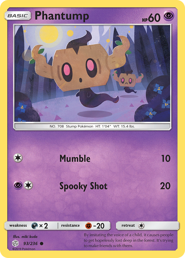 Phantump (93/236) [Sun & Moon: Cosmic Eclipse] | Pegasus Games WI