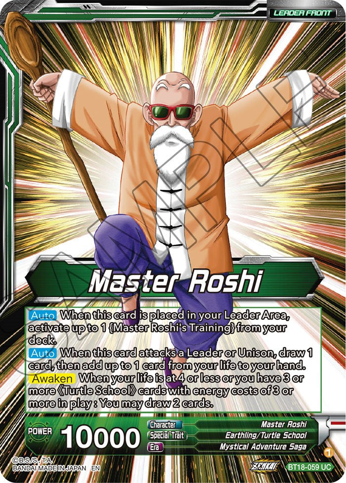 Master Roshi // Son Goku, Krillin, Yamcha, & Master Roshi, Reunited (BT18-059) [Dawn of the Z-Legends Prerelease Promos] | Pegasus Games WI