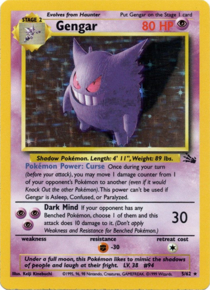 Gengar (5/62) [Fossil Unlimited] | Pegasus Games WI