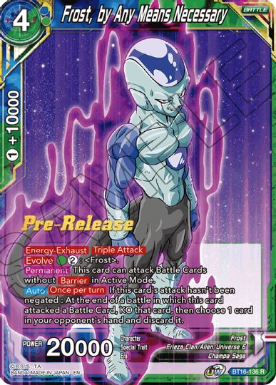 Frost, by Any Means Necessary (BT16-136) [Realm of the Gods Prerelease Promos] | Pegasus Games WI