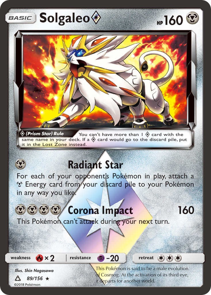 Solgaleo (89/156) (Prism Star) [Sun & Moon: Ultra Prism] | Pegasus Games WI