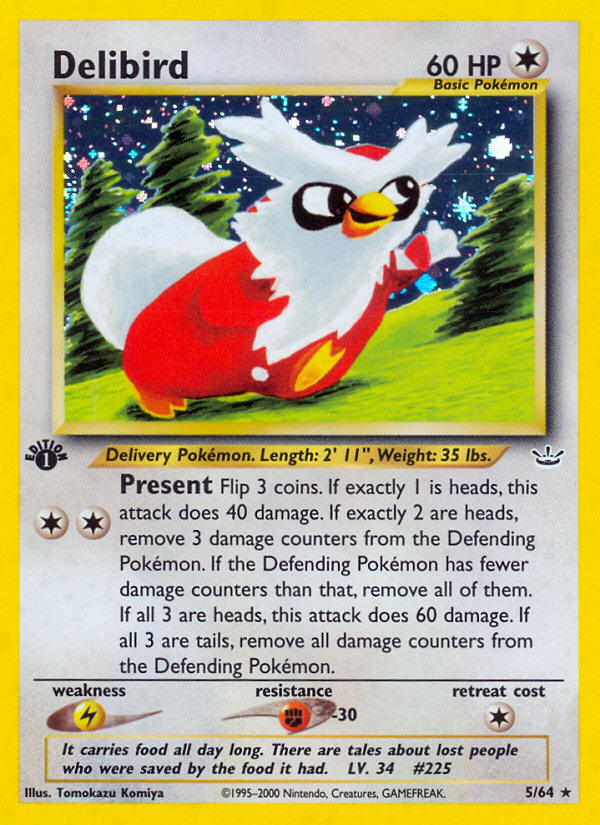 Delibird (5/64) [Neo Revelation 1st Edition] | Pegasus Games WI