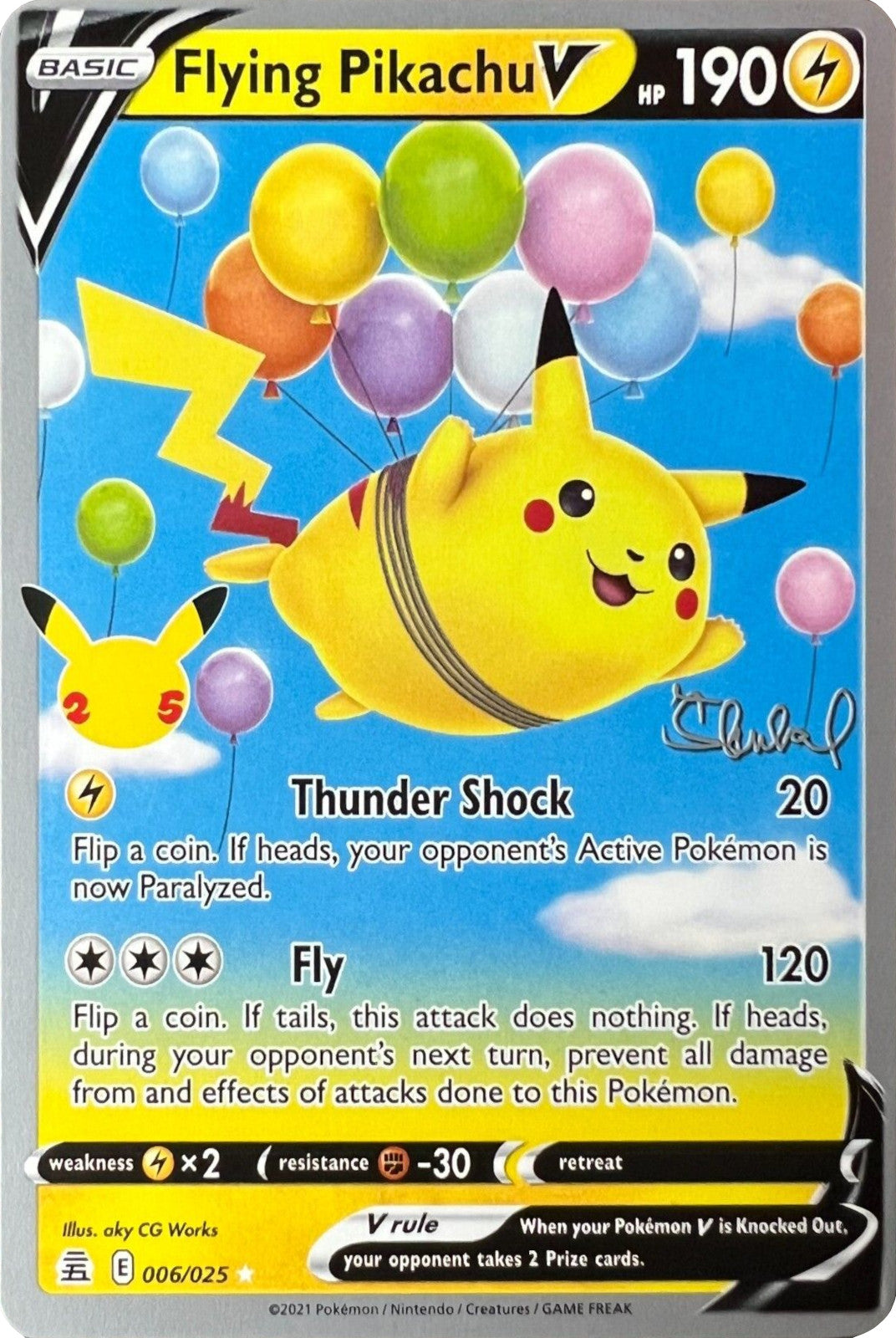 Flying Pikachu V (006/025) (ADP - Ondrej Skubal) [World Championships 2022] | Pegasus Games WI