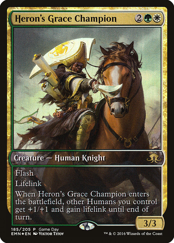 Heron's Grace Champion (Game Day) [Eldritch Moon Promos] | Pegasus Games WI