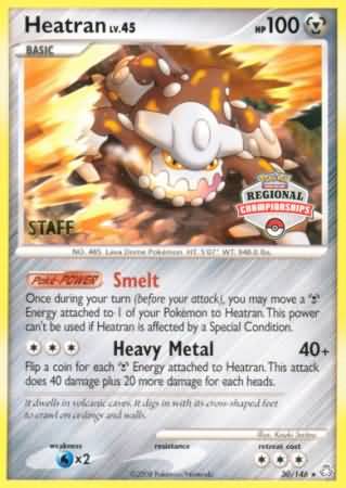 Heatran (30/146) (Regional Championships Staff) [Diamond & Pearl: Legends Awakened] | Pegasus Games WI