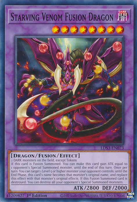 Starving Venom Fusion Dragon [LDS3-EN073] Common | Pegasus Games WI