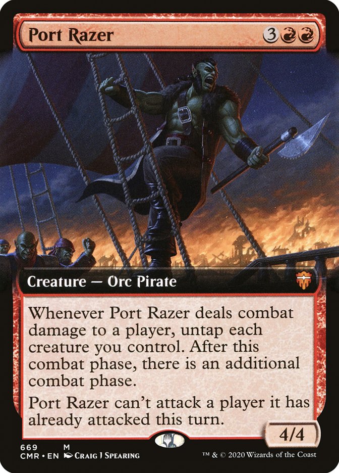 Port Razer (Extended Art) [Commander Legends] | Pegasus Games WI