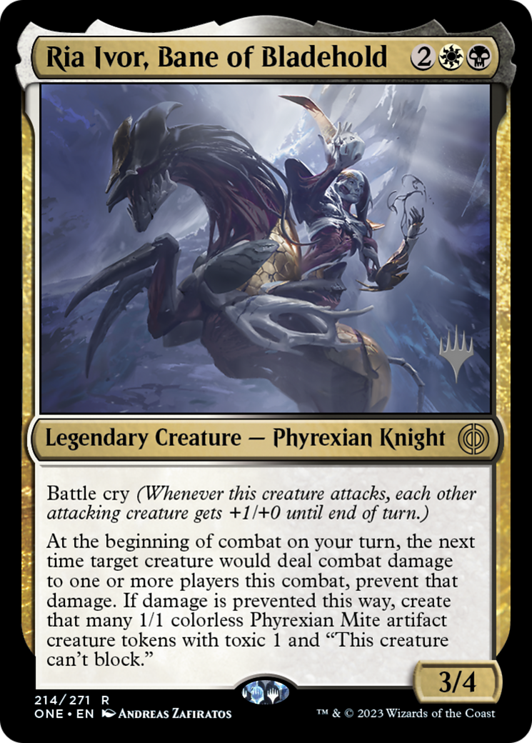 Ria Ivor, Bane of Bladehold (Promo Pack) [Phyrexia: All Will Be One Promos] | Pegasus Games WI