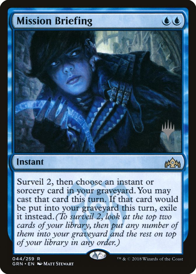 Mission Briefing (Promo Pack) [Guilds of Ravnica Promos] | Pegasus Games WI