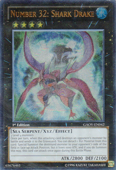 Number 32: Shark Drake (UTR) [GAOV-EN042] Ultimate Rare | Pegasus Games WI