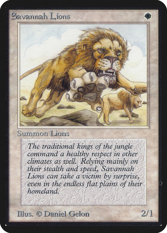 Savannah Lions [Alpha Edition] | Pegasus Games WI