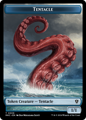 Tentacle // Koma's Coil Double-Sided Token [Murders at Karlov Manor Commander Tokens] | Pegasus Games WI