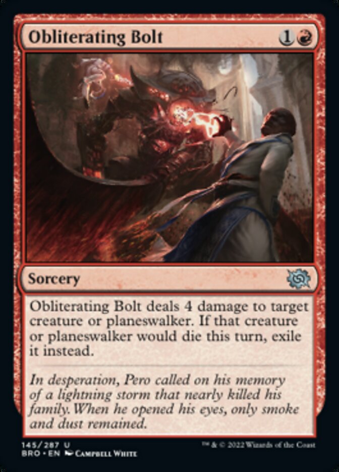 Obliterating Bolt [The Brothers' War] | Pegasus Games WI