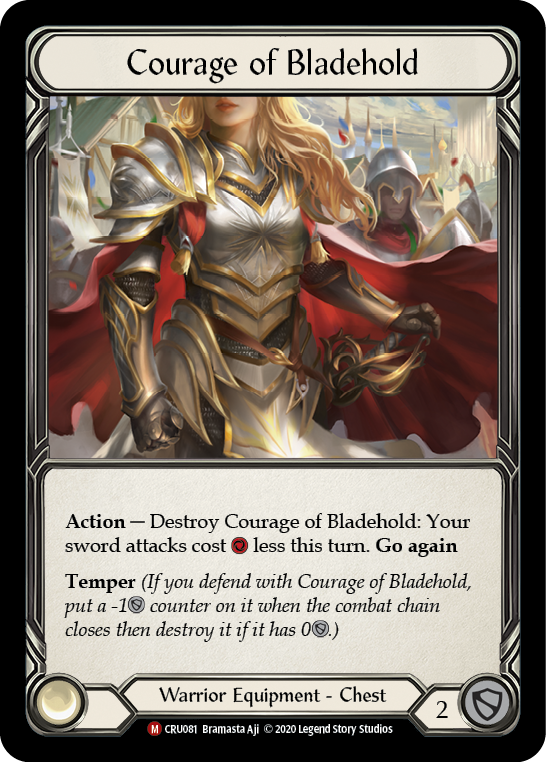 Courage of Bladehold [CRU081] 1st Edition Cold Foil | Pegasus Games WI