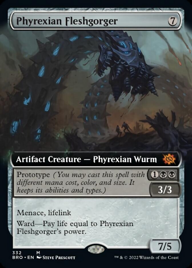 Phyrexian Fleshgorger (Extended Art) [The Brothers' War] | Pegasus Games WI