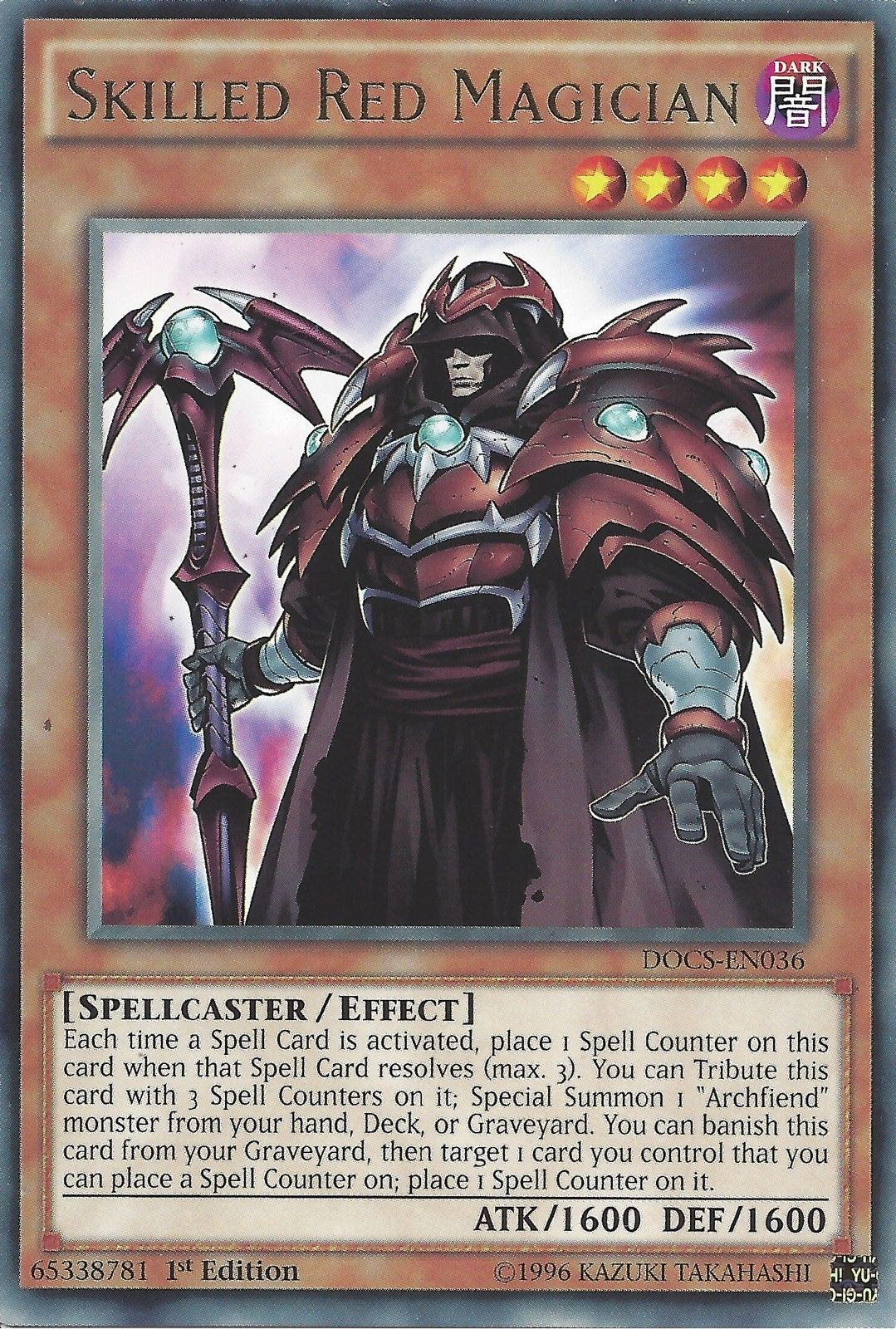 Skilled Red Magician [DOCS-EN036] Rare | Pegasus Games WI
