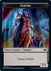 Blood // Vampire (007) Double-Sided Token [Innistrad: Crimson Vow Tokens] | Pegasus Games WI