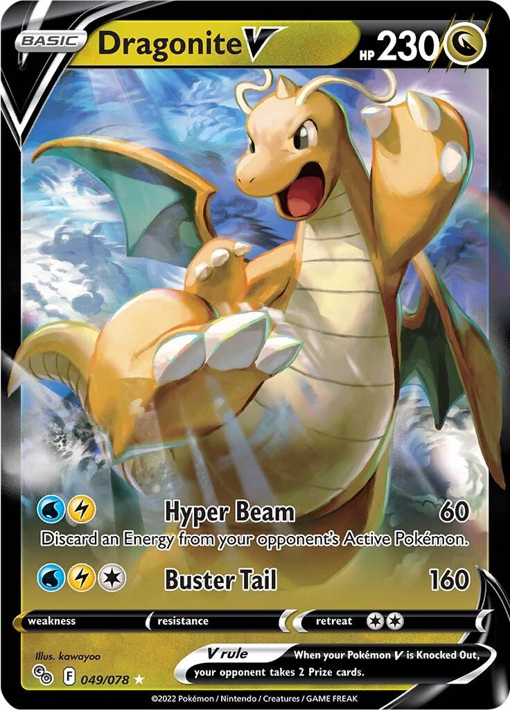 Dragonite V (049/078) [Pokémon GO] | Pegasus Games WI
