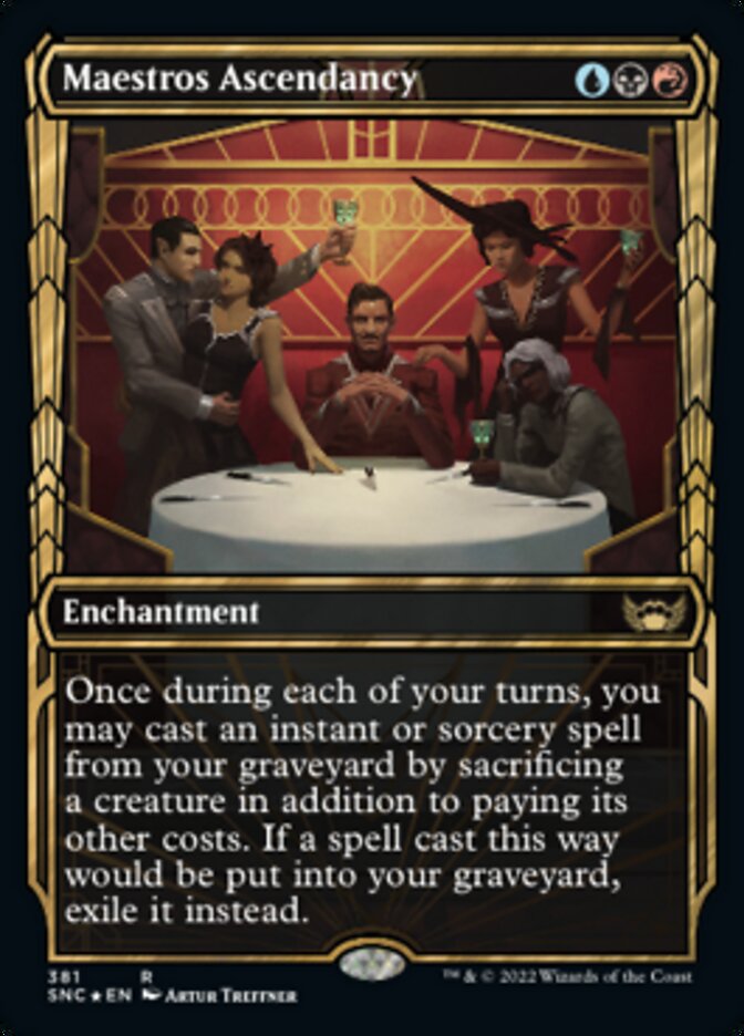 Maestros Ascendancy (Showcase Golden Age Gilded Foil) [Streets of New Capenna] | Pegasus Games WI