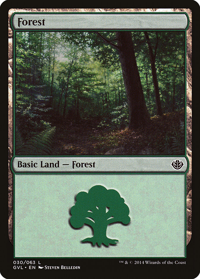 Forest (30) (Garruk vs. Liliana) [Duel Decks Anthology] | Pegasus Games WI