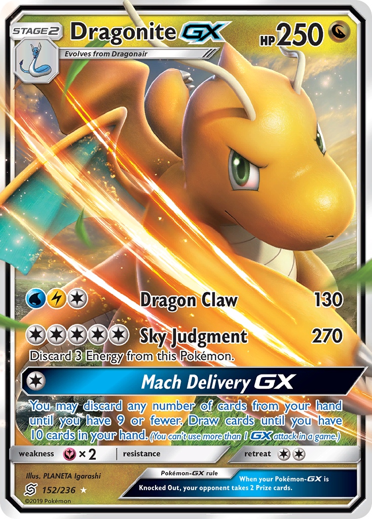 Dragonite GX (152/236) [Sun & Moon: Unified Minds] | Pegasus Games WI